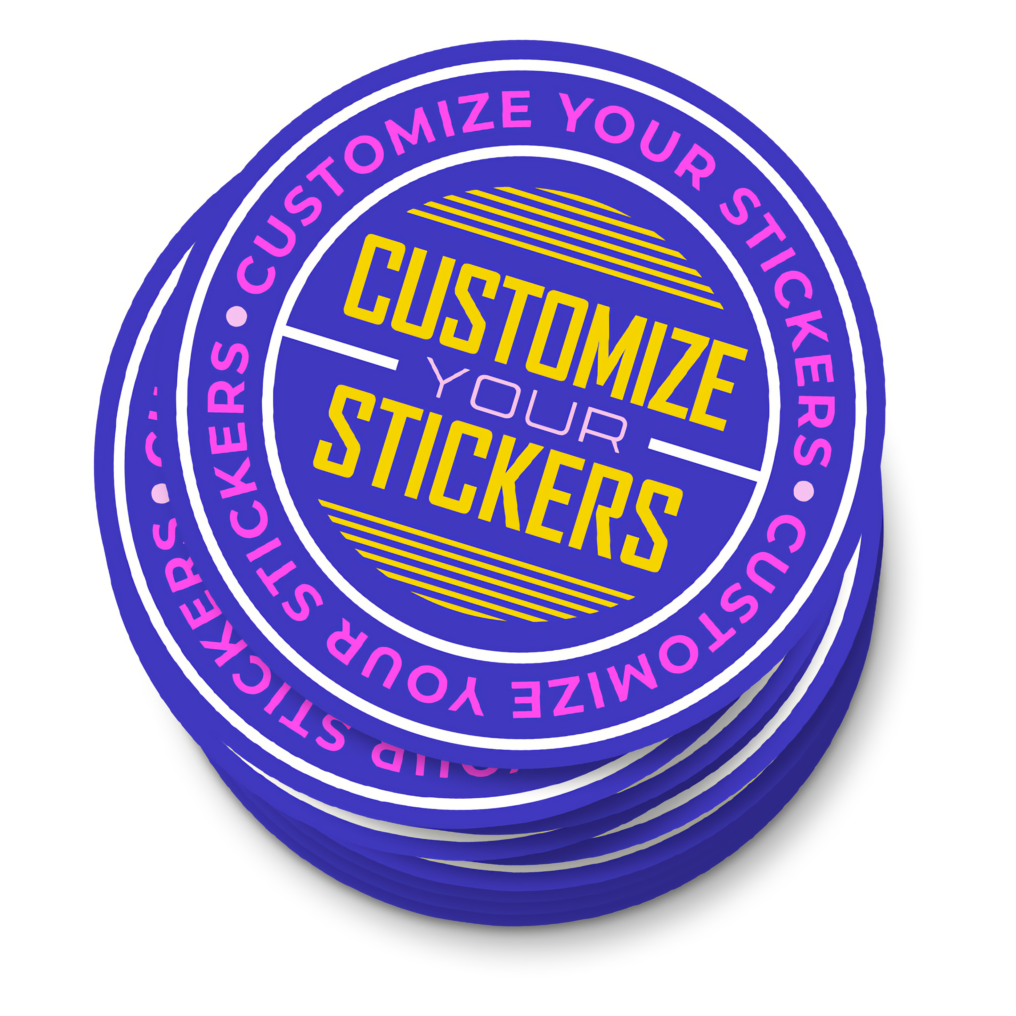 instMerch Custom Stickers for Business Logo — Laminated Personalized  Stickers Labels — Waterproof Anti-Scratch (2” Die-Cut, Pack of 10)