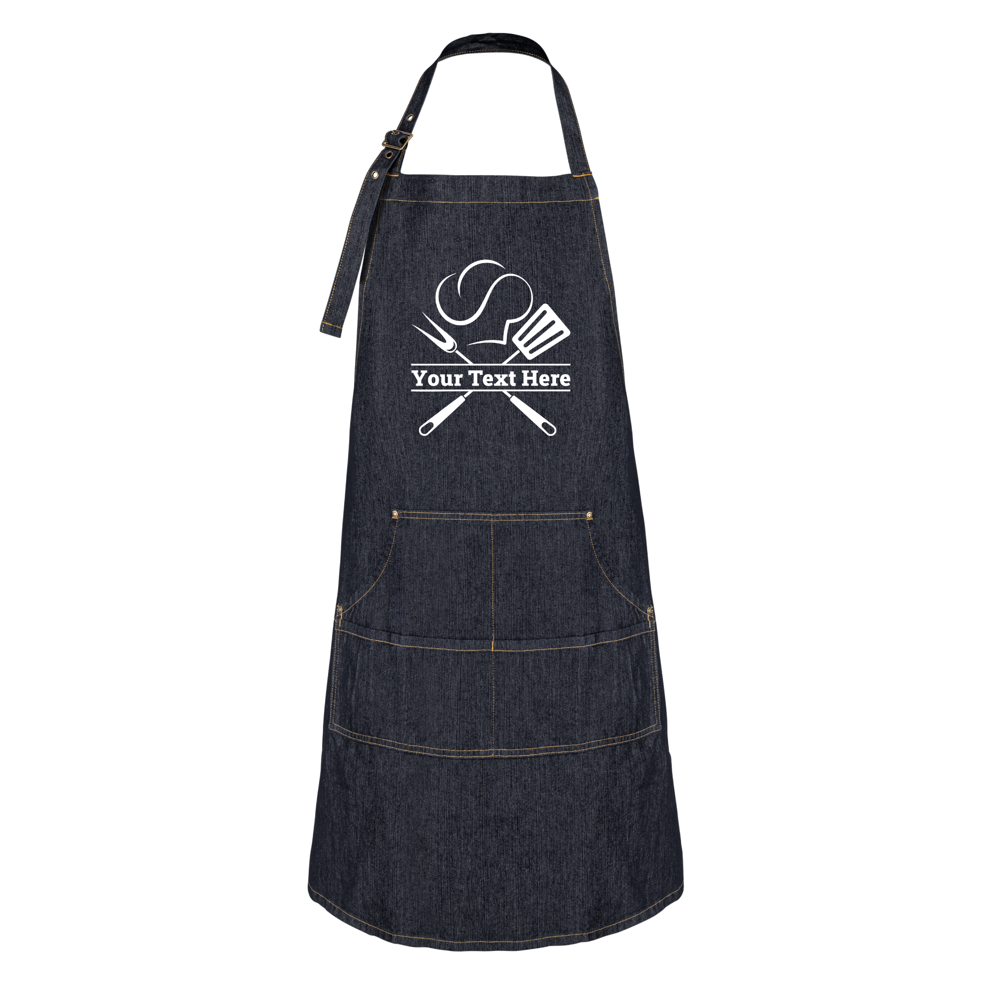 Custom Chef Denim Apron Indigo